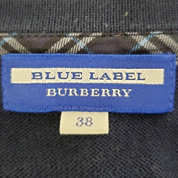 バーバリーブルーレーベル Burberry Blue Label カーディガン サイズ38 M - ネイビー レディース 長袖/ニット トップス_画像3