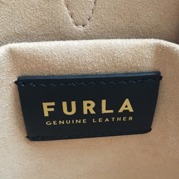 フルラ FURLA ハンドバッグ ネット レザー ピンク 型押し加工 バッグ_画像8