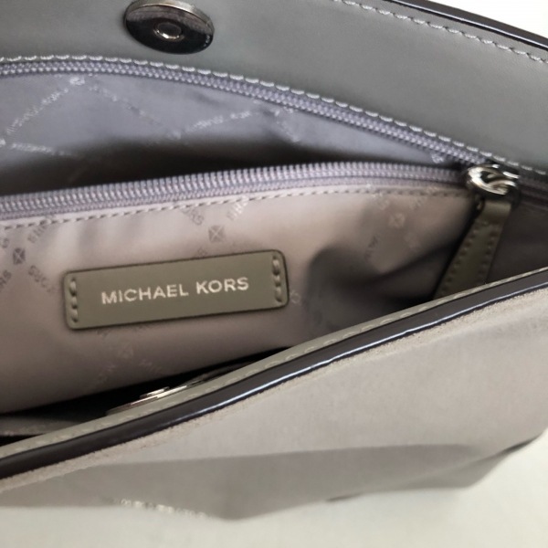 マイケルコース MICHAEL KORS ショルダーバッグ - スエード×レザー グレーベージュ バッグ_画像8