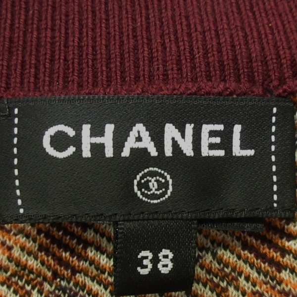 シャネル CHANEL 長袖セーター/ニット サイズ38 M P75347 - ボルドー×アイボリー×マルチ レディース 23A 美品 トップス_画像3