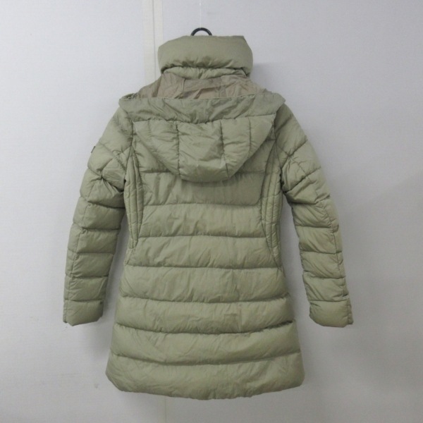 ta tiger sTATRAS down coat size 01 S LTA17A4496 poly- teama light green lady's long sleeve / hood demountable / Zip up / winter coat 