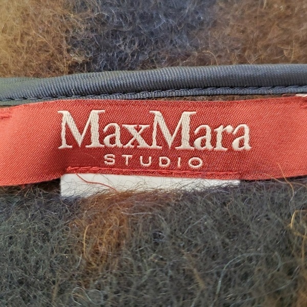 マックスマーラスタジオ Max Mara STUDIO サイズJ 42 - ダークネイビー×ダークブラウン レディース 長袖/冬 コート_画像3