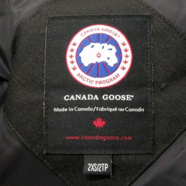 カナダグース CANADA GOOSE ダウンコート サイズ2XS 2TP 3481JMB クレストン 黒 メンズ 冬物 コート_画像3