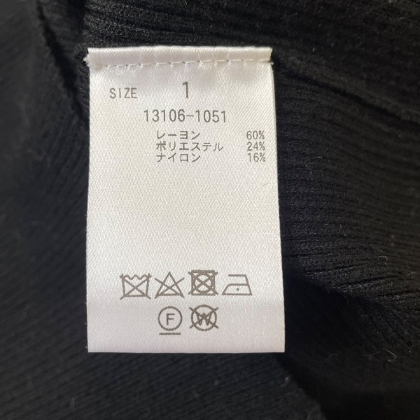 クラネ CLANE 長袖セーター/ニット サイズ1 S - 黒 レディース クルーネック トップス_画像4