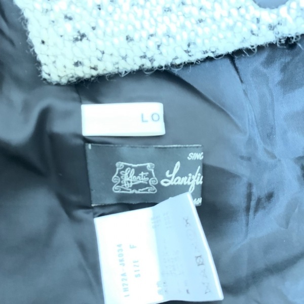 ローヘン LOHEN サイズF - アイボリー×黒 レディース 半袖/秋/冬 美品 コートの画像3