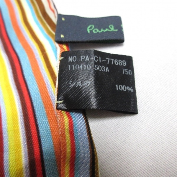 ポールスミス PaulSmith - イエロー×黒×マルチ スカーフ_画像4