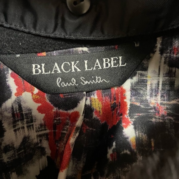 ブラックレーベルポールスミス BLACK LABEL Paul Smith トレンチコート サイズ38 M - 黒×ダークグレー レディース コート_画像3