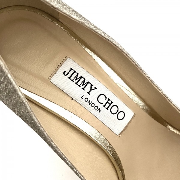 ジミーチュウ JIMMY CHOO パンプス 37 - グリッター シルバー レディース ポインテッドトゥ 靴_画像5