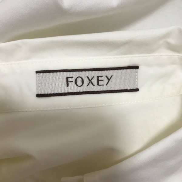 ... FOXEY  длинный рукав   рубашка  ...  белый  женский   вершина ...