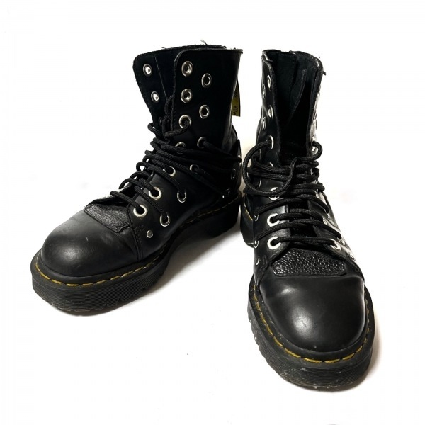 ドクターマーチン Dr.Martens ショートブーツ EU 37 - レザー 黒 レディース 靴の画像2