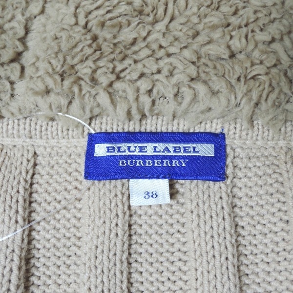 バーバリーブルーレーベル Burberry Blue Label パーカー サイズ38 M - ベージュ レディース 長袖/ニット トップス_画像3