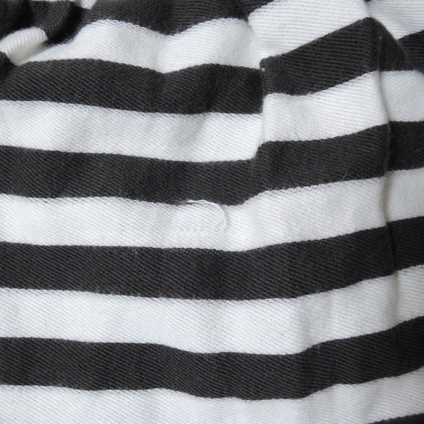 イッセイミヤケ ISSEYMIYAKE ロングスカート サイズM - 白×ダークグレー レディース ボーダー/ウエストゴム 美品 ボトムスの画像8