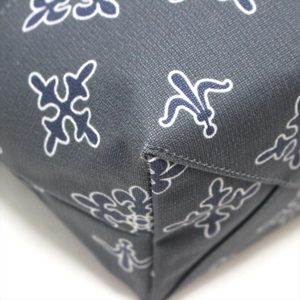  Russet russet большая сумка - PVC( соль . винил )× кожа темный темно-синий × светло-серый прекрасный товар сумка 