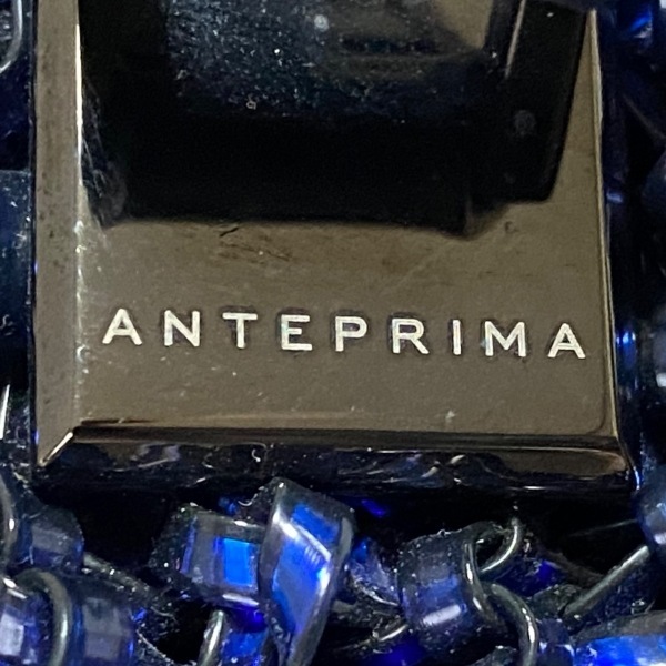 アンテプリマ ANTEPRIMA ハンドバッグ PB15FDP1F4 ケイト,ワイヤーバッグ ワイヤー×ナイロン×エナメル（レザー） ブルー バッグの画像8