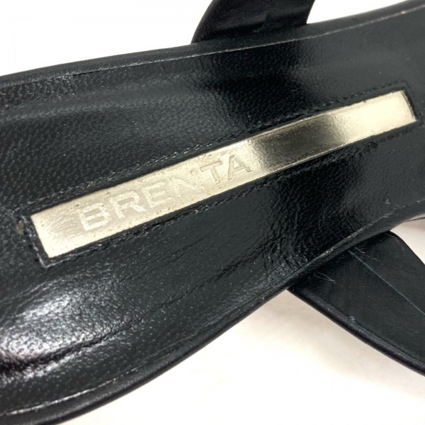 ブレンタ BRENTA ミュール 36 - レザー 黒 レディース アウトソール張替済 靴_画像5