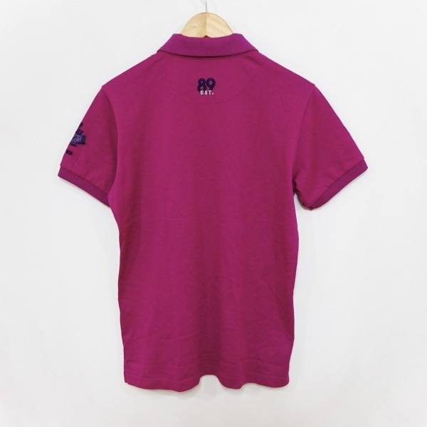 パーリーゲイツ PEARLY GATES 半袖ポロシャツ サイズ5 XL - ピンクパープル×グレー×黒 メンズ トップス_画像2