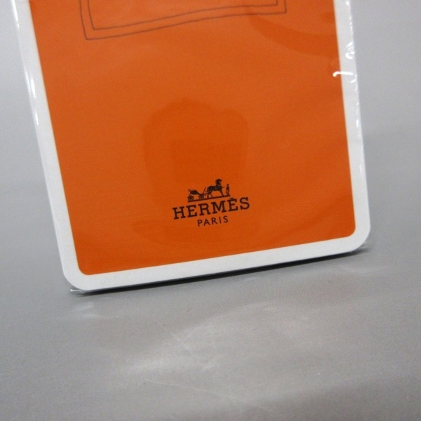 エルメス HERMES - ペーパー オレンジ×白×マルチ その他/CARTES A NOUER KNOTTING CARD/スカーフの結び方カード 新品同様 小物_画像3