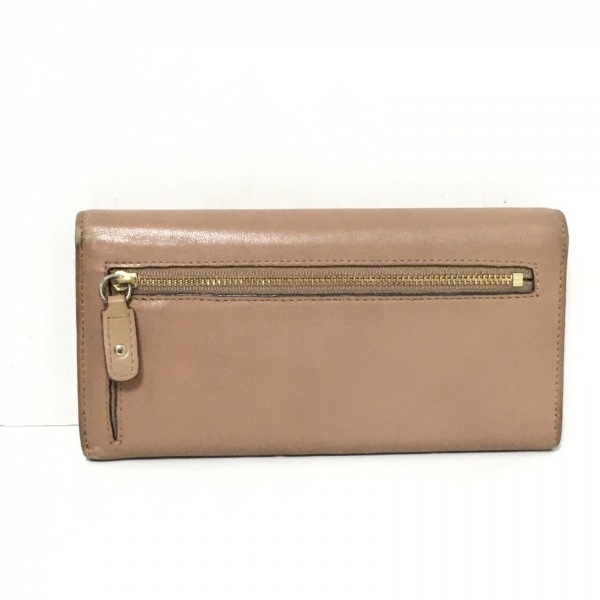  Anya Hindmarch Anya Hindmarch long wallet - leather light brown purse 