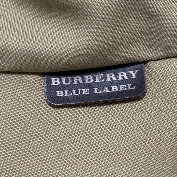 バーバリーブルーレーベル Burberry Blue Label ハット - コットン ベージュ×白×黒 リバーシブル/チェック柄 帽子_画像5