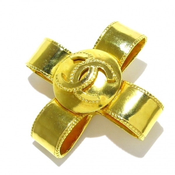 シャネル CHANEL ブローチ ココマーク 金属素材 ゴールド クロス(十字架) 97A アクセサリー（他）_画像1