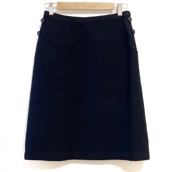  Courreges COURREGES юбка размер 38 M - темный темно-синий женский колено длина низ 