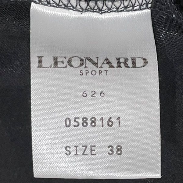 レオナールスポーツ LEONARD SPORT 長袖カットソー サイズ38 M - 黒×ピンク×マルチ レディース ハイネック トップス_画像5