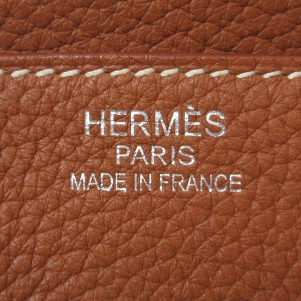 エルメス HERMES ハンドバッグ バーキン35 トリヨンクレマンス ゴールド シルバー金具 □M バッグ_画像8