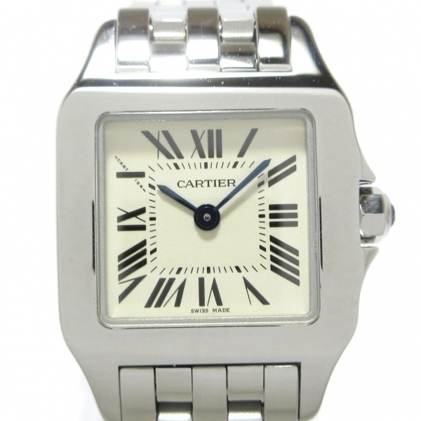 Cartier(カルティエ) 腕時計■美品 サントスドゥモワゼルSM W25064Z5 レディース アイボリー_画像1