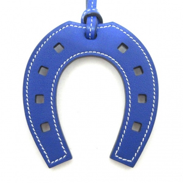  Hermes HERMES key holder ( charm )pado comb . bar vo- Swift blue ankle beautiful goods key holder 