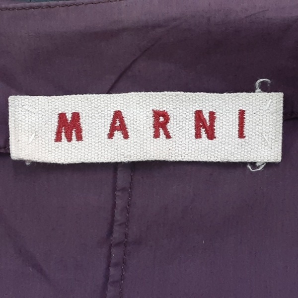 マルニ MARNI サイズ38 S ダークグレー×パープル レディース ワンピース_画像3