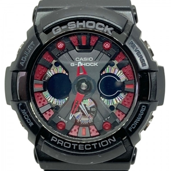 CASIO(カシオ) 腕時計 G-SHOCK GA-200SH メンズ アナデジ 黒×レッド_画像1