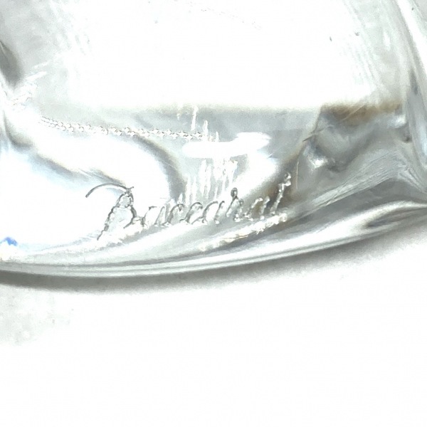 バカラ Baccarat ネックレス - クリスタルガラス×化学繊維 クリア×黒 ハート アクセサリー（首）_画像5