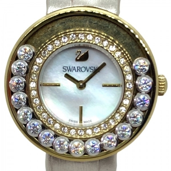 SWAROVSKI(スワロフスキー) 腕時計 ラブリークリスタル 5027203 レディース スワロフスキークリスタルベゼル ホワイトシェル_画像1