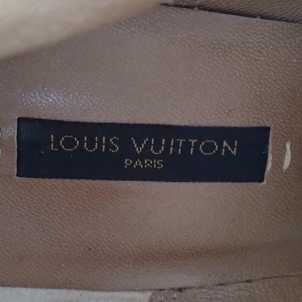 ルイヴィトン LOUIS VUITTON ロングブーツ 36 - スエード ベージュ レディース アウトソール張替済 NL0037 靴_画像6