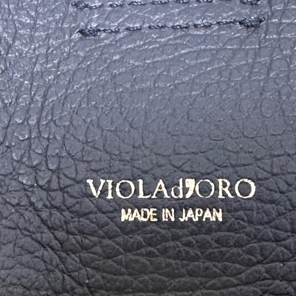 ヴィオラドーロ VIOLAd'ORO トートバッグ - レザー 黒 美品 バッグの画像8