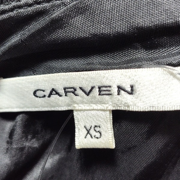 カルヴェン CARVEN スカート サイズXS - 黒×ピンク×マルチ レディース ひざ丈/花柄 美品 ボトムス_画像3