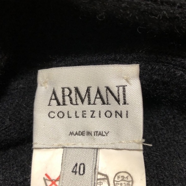  Armani ko let's .-niARMANICOLLEZIONI long sleeve sweater / knitted size 40 M - black lady's tops 
