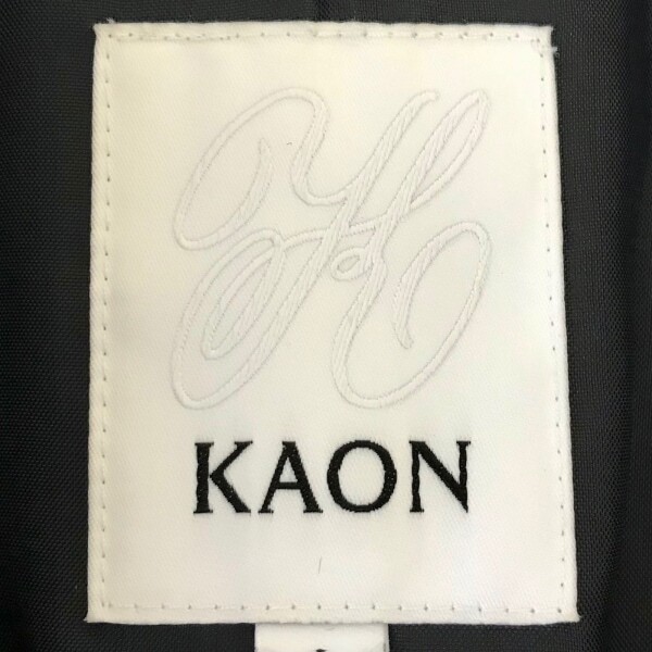 ka on kaon size 1 S - dark navy lady's long sleeve /la full / spring / autumn beautiful goods coat 