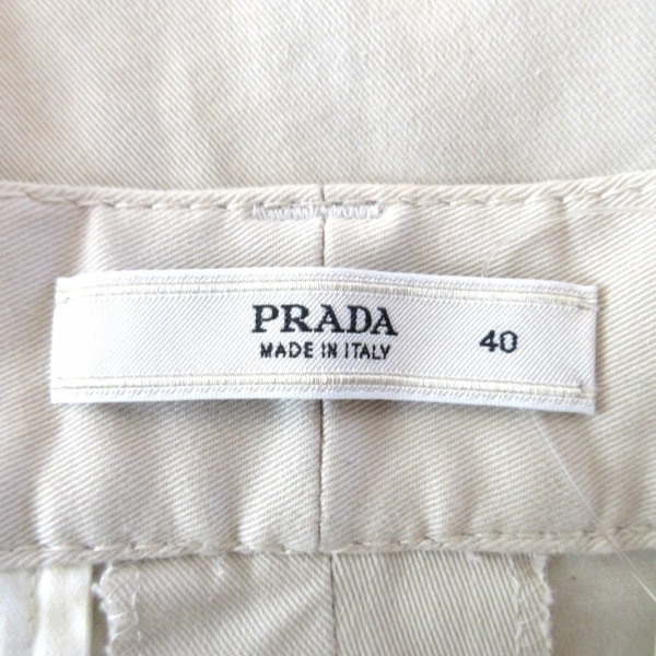  Prada PRADA брюки размер 40 M - бежевый женский полный length низ 