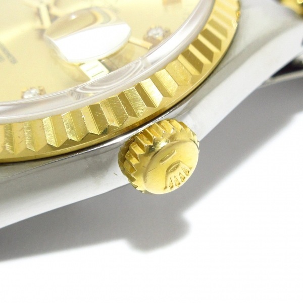 ROLEX(ロレックス) 腕時計 デイトジャスト 16233G メンズ SS×K18YG/10P旧型ダイヤ/20コマ ゴールド_画像8