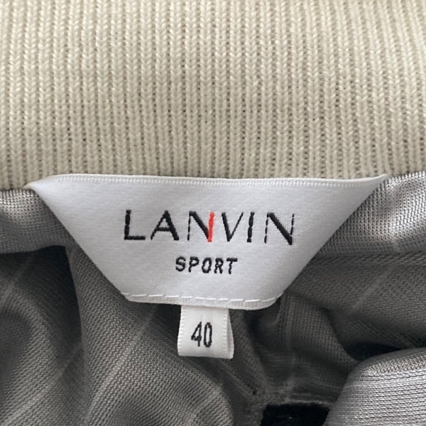 ランバンスポーツ LANVIN SPORT ブルゾン サイズ40 M - ネイビー レディース 長袖/ニット/中綿/プルオーバー/秋/冬 ジャケット_画像3