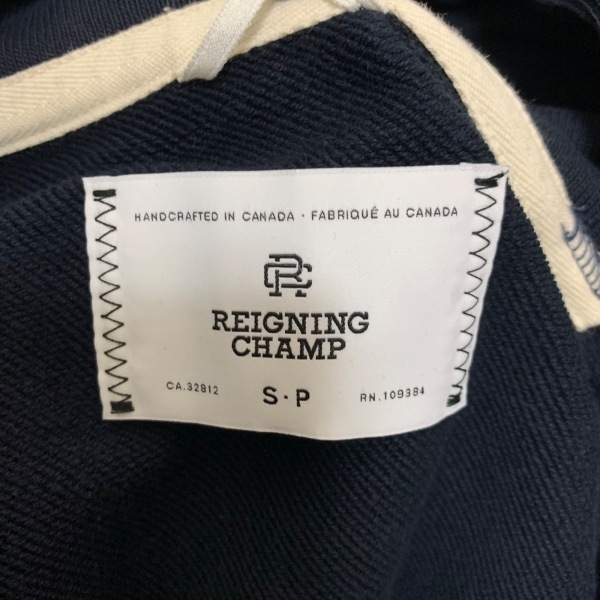 レイニングチャンプ REIGNING CHAMP パーカー サイズS - ダークネイビー メンズ 長袖 美品 トップス_画像3