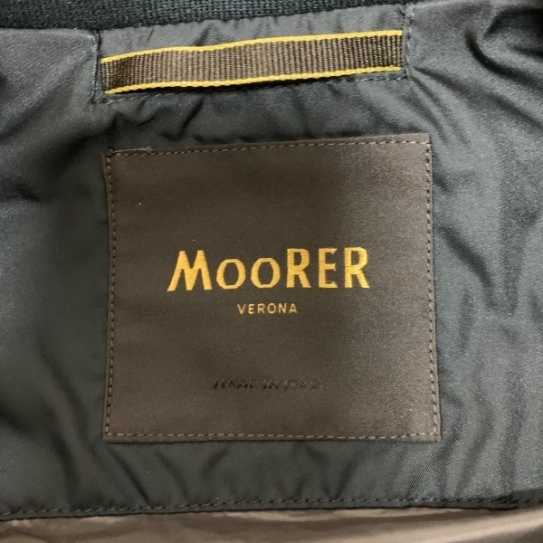 ムーレー MOORER ブルゾン サイズ42 L - 黒 メンズ 長袖/ジップアップ/秋/春 ジャケットの画像3