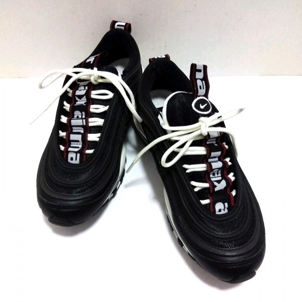 ナイキ NIKE スニーカー 312834-008 エアマックスプレミアム レザー×ポリエステル 黒 メンズ 靴の画像2