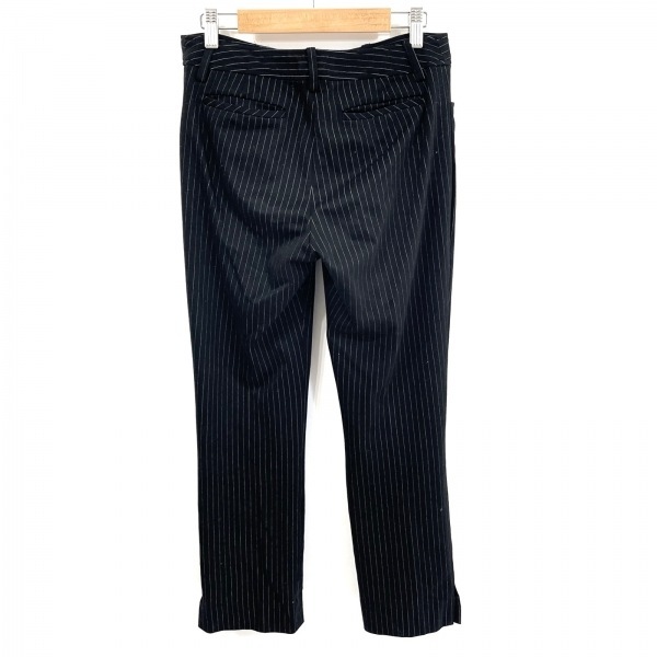 エムズグレイシー M'S GRACY パンツ サイズ38 M - 黒×白 レディース フルレングス/ストライプ ボトムス_画像2