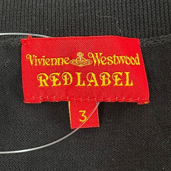  Vivienne Westwood red label VivienneWestwoodRedLabel кардиган размер 3 L - чёрный × красный женский короткий рукав tops 