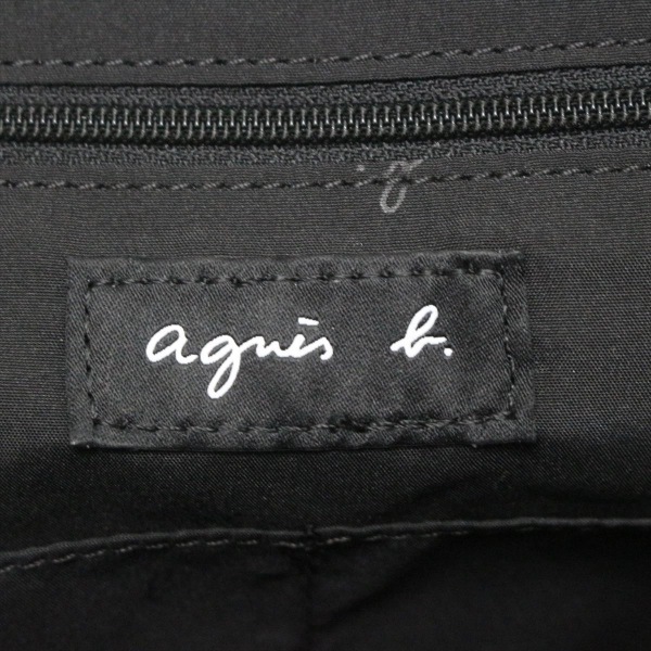 アニエスベー agnes b リュックサック/バックパック - ナイロン×レザー 黒 美品 バッグの画像8