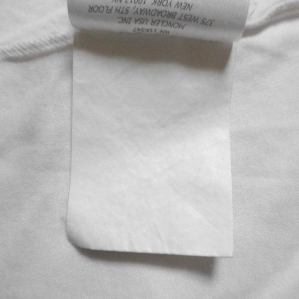 モンクレール MONCLER 半袖Tシャツ サイズS - 白 レディース クルーネック トップスの画像5