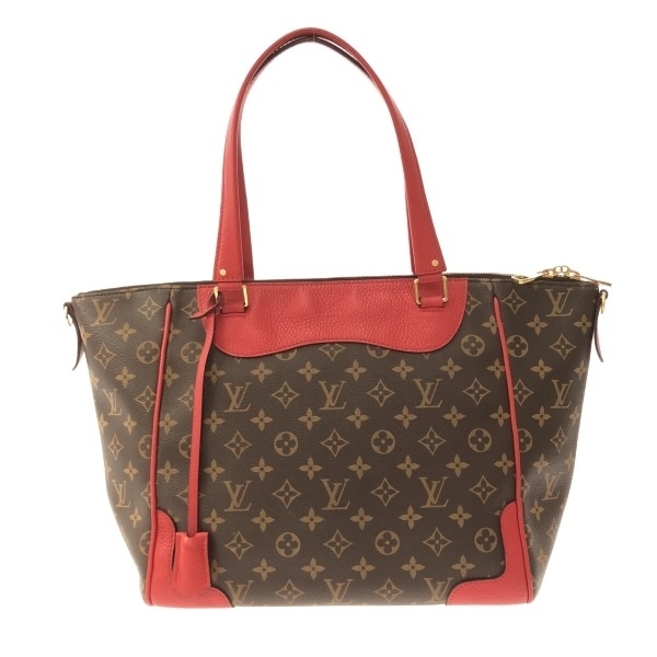 ルイヴィトン LOUIS VUITTON ハンドバッグ M51193 エストレーラ モノグラム・キャンバス×ナチュラルカウハイドレザー コクリコ MI0196_画像1