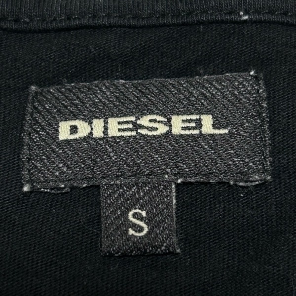 ディーゼル DIESEL 半袖Tシャツ サイズS - 黒×白 メンズ クルーネック/S トップス_画像3